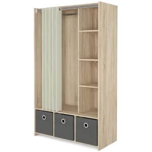 Tvilum Lola 3-Bin Curtain Armoire for $187