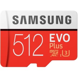 Samsung EVO Plus 512GB microSD Card w/ Adapter for $81 Samsung EVO Plus 512GB microSD Card w/ Adapter for $81