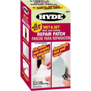 Hyde Tools Wet & Set Wall & Ceiling Repair Patch 5" x 9-Ft. Roll for $14