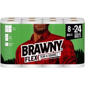 Brawny Flex Paper Towels Triple Roll 8-Pack for $69