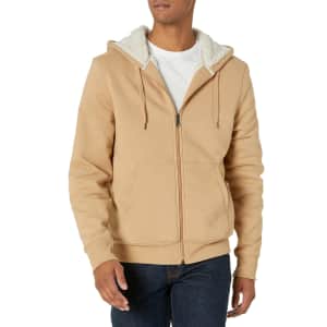 Amazon Essentials Men's Sherpa-Lined Fleece Sweatshirt for $19