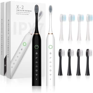 Rechargeable Sonic Electric Toothbrush 2-Pack for $20