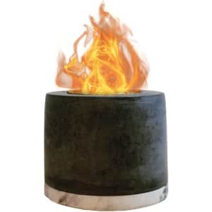 Roundfire Concrete Tabletop Fire Pit for $40