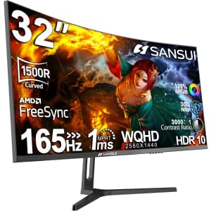 Sansui 32" 1440p 165Hz FreeSync Gaming Monitor: $180 Sansui 32" 1440p 165Hz FreeSync Gaming Monitor: $180