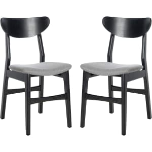 Safavieh Home Lucca Retro Cushion Dining Chair Pair for $138