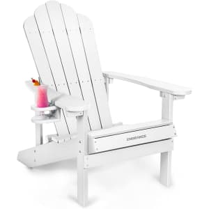 Embrange Adirondack Chair with Cup Holder for $98