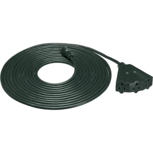 Amazon Basics 25-Foot 3-Prong Vinyl Indoor/Outdoor Extension Cord with 3 Outlets for $15
