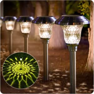 Beau Jardin Solar Pathway Light 4-Pack for $25