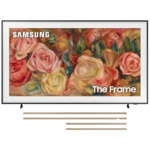 SAMSUNG QN75LS03DAFXZA 75 Inch The Frame 4K Smart Quantum HDR TV with a VG-SCFA75TKB 75 Inch The for $2,298