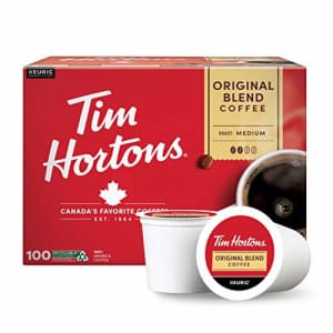 Tim Hortons Original Blend, Medium Roast Coffee, Single-Serve K-Cup Pods Compatible with Keurig for $57