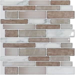 Art3D Peel and Stick Adhesive Wall Tile 10-Pack for $28 Art3D Peel and Stick Adhesive Wall Tile 10-Pack for $28