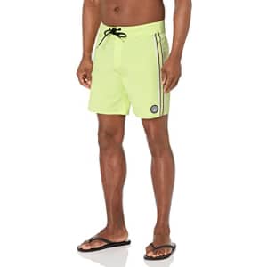 Volcom Men's Standard Crafter Liberators 18" Boardshort Trunk, Shadow Lime, 38 for $24