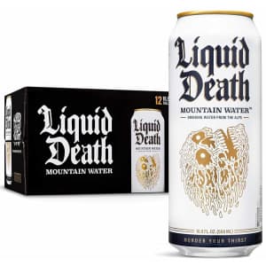 Liquid Death Mountain Water 16.9-oz. Can 12-Pack for $14 via Sub & Save