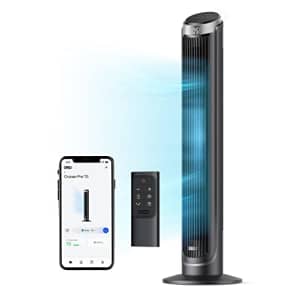 Dreo Smart Tower Fans that Blow Cold Air, 90 Oscillating Fans for Indoors, 26ft/s Velocity Quiet for $90