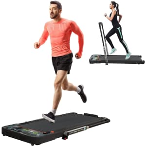 Real Relax 2 in 1 Under Desk Treadmill for $288