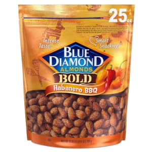 Blue Diamond 25-oz. Habanero BBQ Almonds for $12