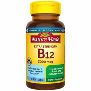 Nature Made Extra Strength Vitamin B12 3000 mcg Softgels, 60 Count (Packaging May Vary) for $12