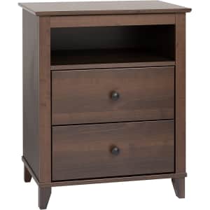 Prepac Yaletown 2 Drawer Tall Nightstand for $107