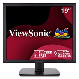 ViewSonic VA951S 19 Inch IPS 1024p LED Monitor with DVI VGA and Enhanced Viewing Comfort, Black for $159