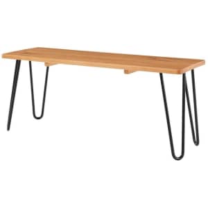 StyleWell Banyan 44" Dining Bench w/ Hairpin Legs for $64