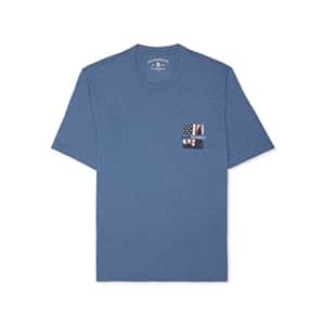 G.H. Bass & Co. Men's Tall Short Sleeve Graphic Print T-Shirt, Indigo Sky Heather, XX-Large Big for $15 G.H. Bass & Co. Men's Tall Short Sleeve Graphic Print T-Shirt, Indigo Sky Heather, XX-Large Big for $15
