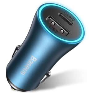 Baseus 40W Dual Port Car Charger for $20