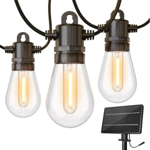 48-Foot LED Solar String Outdoor Lights for $23