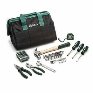 SATA 62-Piece General Purpose SAE and Metric Mechanics Tool Set for Repair and DIY Projects with for $35 SATA 62-Piece General Purpose SAE and Metric Mechanics Tool Set for Repair and DIY Projects with for $35