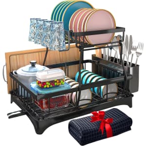 Godboat 2-Tier Dish Rack w/ Drainboard for $29 w/ Prime