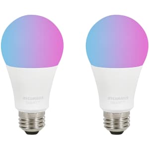 Sylvania LED Smart Light Bulb 2-Pack for $22