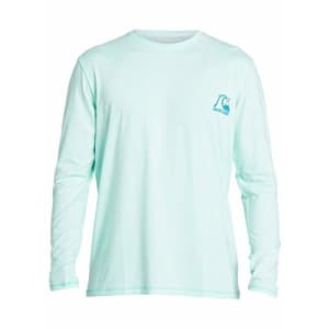 Quiksilver Men's Heritage LS Long Sleeve Rashguard SURF Shirt, Beach Glass, XXX-Large for $43