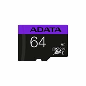 Adata Premier AUSDX64GUICL10-RA1 64GB Class 10 microSDXC memory card w/ adapter for $11