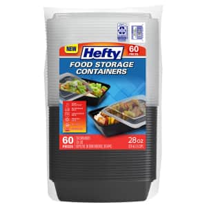 Hefty 28oz. Food Storage Container 30-Pack for $6 Hefty 28oz. Food Storage Container 30-Pack for $6