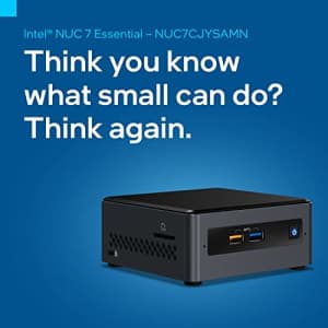 Intel NUC 7 Essential Desktop Computer Celeron J4005 Dual-core (2 Core) 2 GHz - 4 GB RAM DDR4 SDRAM for $165