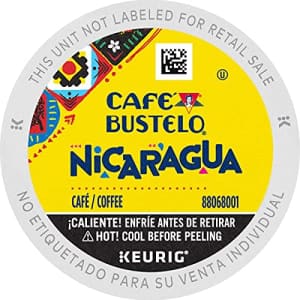 Cafe Bustelo Caf Bustelo Nicaragua Dark Roast Coffee, 72 Keurig K-Cup Pods for $70 Cafe Bustelo Caf Bustelo Nicaragua Dark Roast Coffee, 72 Keurig K-Cup Pods for $70