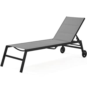 Topeakmart Outdoor Chaise Lounge Chair for $70