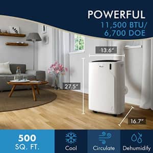 DeLonghi PACEM370 WH Pinguino Portable Air Conditioner, White for $241