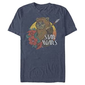 Star Wars Big & Tall Paradise Found Men's Tops Short Sleeve Tee Shirt, Navy Blue Heather, XX-Large for $16