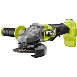 RYOBI ONE+ HP 18V Brushless Cordless 4-1/2 in. Angle Grinder (Tool Only) PBLAG01B for $81