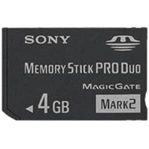 Sony 4 GB Memory Stick ProDuo MSMT4G/TQ1 (Black) for $26