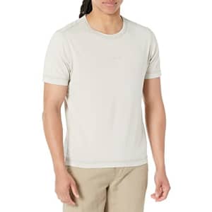 Hugo Boss BOSS Men's Garment Dyed Jersey Small Logo T-Shirt, Stone Beige, Medium for $37