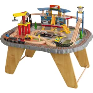 KidKraft 58-Piece Transportation Station Train Set & Table for $88
