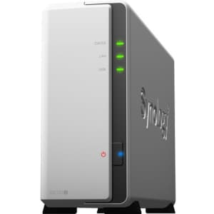 Synology 4TB DiskStation 1-Bay NAS Enclosure w/ Seagate IronWolf 4TB NAS Drive for $185