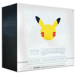 Pokemon TCG: 25th Anniversary Celebrations Elite Trainer Box for $60 Pokemon TCG: 25th Anniversary Celebrations Elite Trainer Box for $60