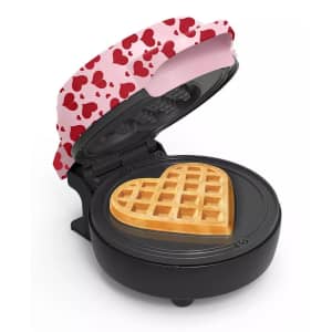 Bella Mini Heart Waffle Maker for $11