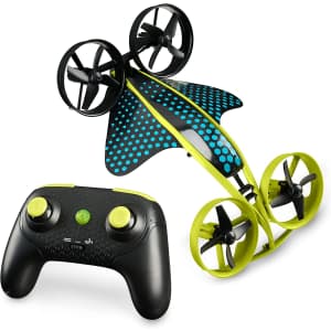 WowWee HydraQuad 3-in-1 Hybrid Air to Water Stunt Drone for $10