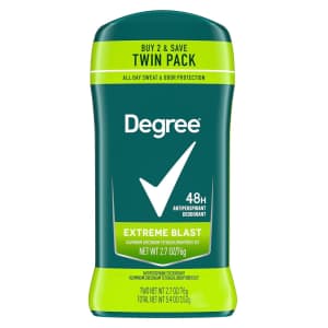 Degree Men Original Protection Antiperspirant 2.7-oz. Twin Pack for $5.64 via Subscribe & Save Degree Men Original Protection Antiperspirant 2.7-oz. Twin Pack for $5.64 via Subscribe & Save