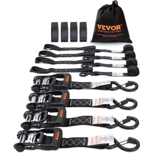 Vevor Ratchet Tie Down Straps 4-Pack for $35