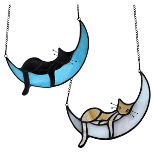 Gifts No One Wants Sale at Woot. We've pictured the Cats on Moons Stained Glass Window Hanging for $15.99 (half what you'd pay at Amazon).