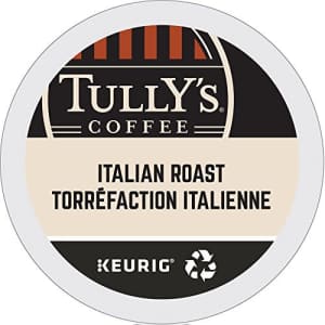 Tully's Coffee Italian Dark Roast Keurig Single-Serve K-Cup Pods, Dark Roast Coffee, 24 Count for $24